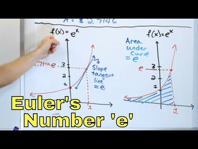 14 - What is Euler's Number 'e', Ln(x) - Natural Log & e^x Functions?