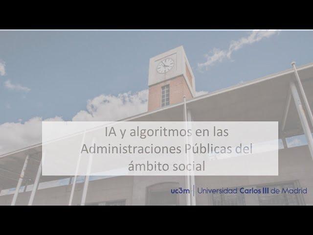 IA y algoritmos en las Administraciones Públicas del ámbito social