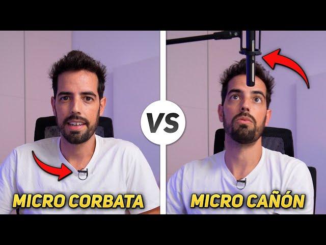 Micrófono de CORBATA vs CAÑÓN ¿CUÁL es MEJOR PARA VÍDEO?