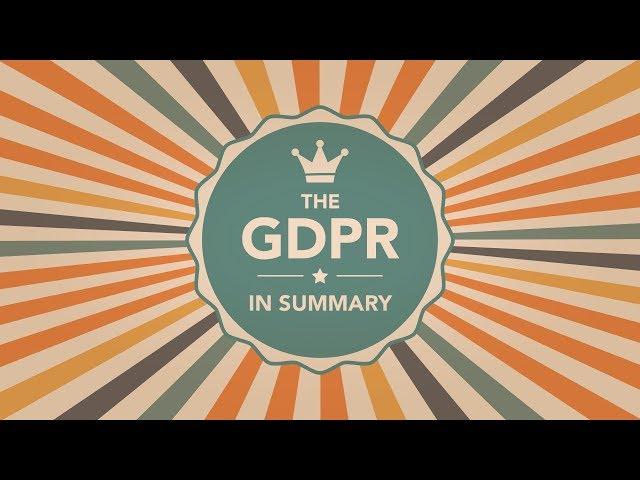 What is the GDPR? | A summary of the EU GDPR