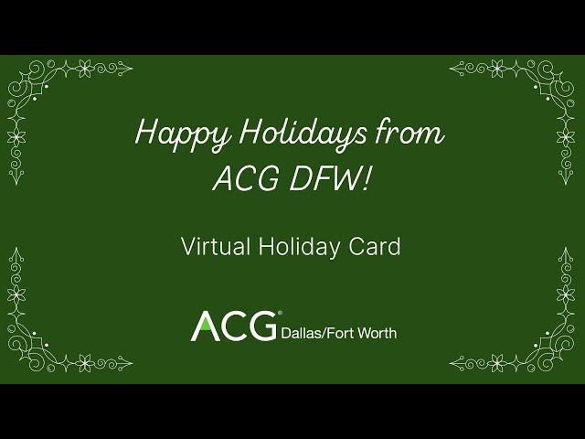 2023 ACG DFW Virtual Holiday Card