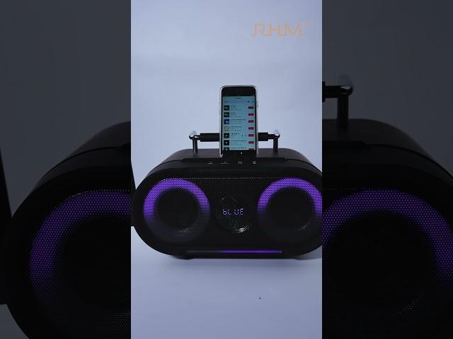 You can connect your phone or tablet to it and start singing right away! #karaoke #rhm #microphone
