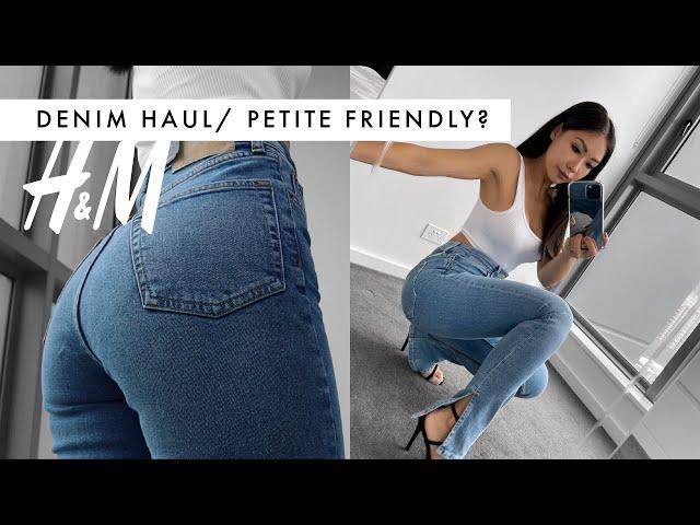 H&M DENIM JEANS HAUL | Are these PETITE GIRL friendly? | NEW IN March 2021