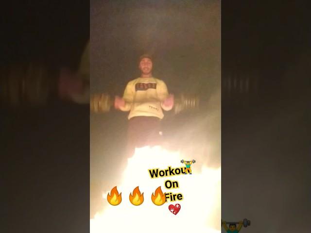 #workout in fire #fitness #youtube #trending #gym ‍️