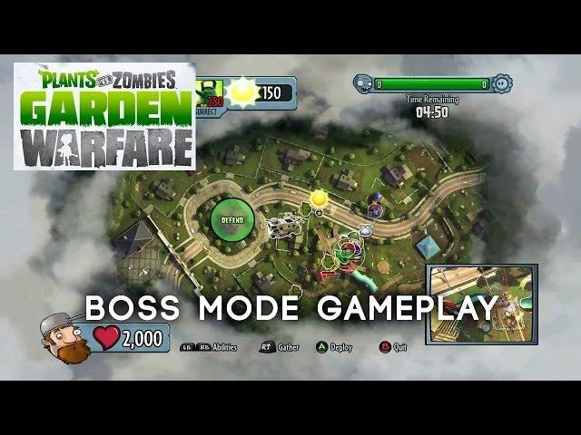 Plants vs Zombies: Garden Warfare - Boss Mode Gameplay