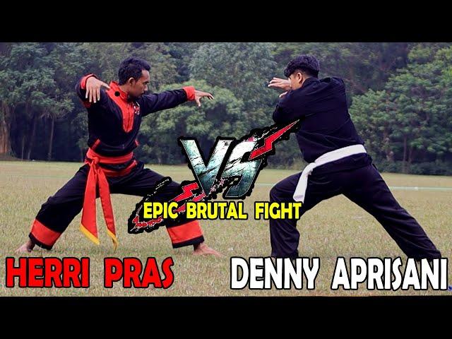 HERRI PRAS VS DENNY APRISANI - EPIC BATTLE SILAT FIGHT (LAGA)