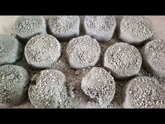 New  Grey Concrete New Shapes Soft Dusty Crunchy Munchy Dry Floor Crumbling Relaxing 