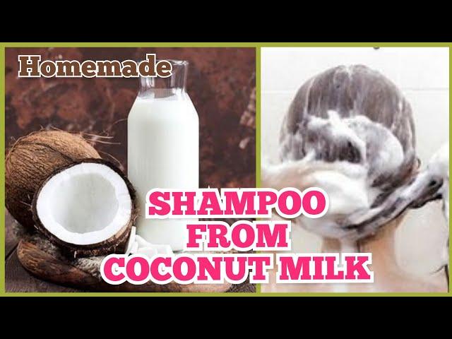 #naturalshampoo #coconutmilk #softhair HOMEMADE SHAMPOO FROM COCONUT MILK| NATURAL SHAMPOO