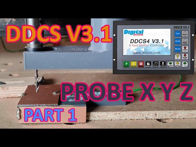 Probe X Y Z with DDCS V3.1 automatic and how make use off probe tool.  cnc z probe diy