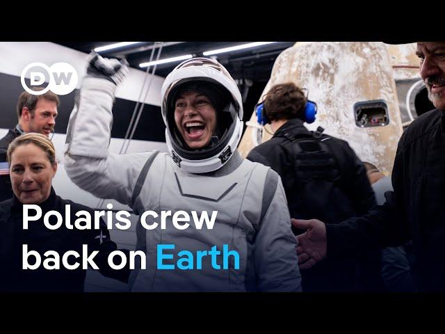 Space X crew return to Earth following first commercial spacewalk | DW News