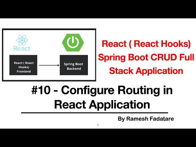 React Hooks + Spring Boot CRUD Full Stack App - 10 - Configure Routing in React App