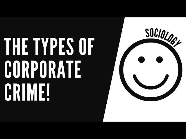 What are the different types of corporate crime?