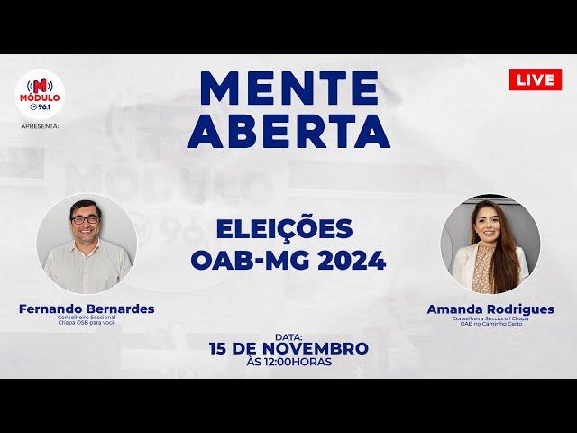 Mente Aberta com Amanda Rodrigues e Fernando Bernardes