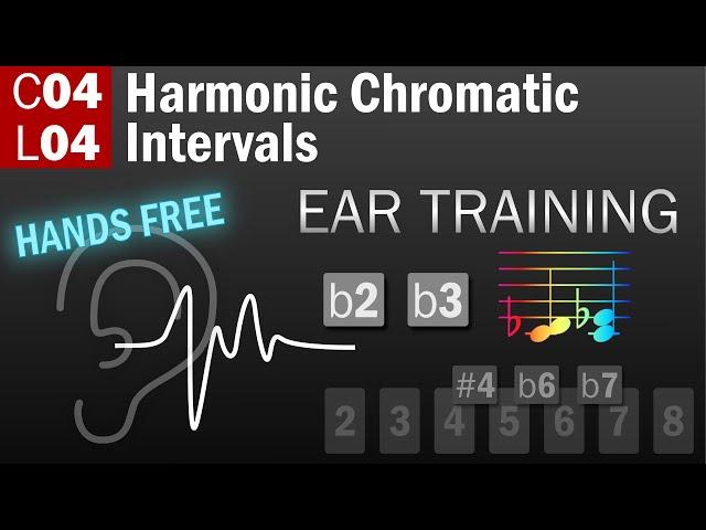 C04 L04 Harmonic Intervals - Chromatic - Hands Free - Relative Pitch Ear Training