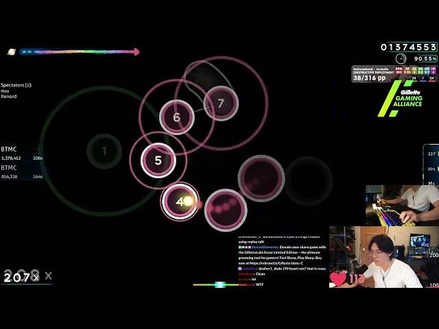 BTMC Juvenile 10 stars spaced godmode #osu #btmc #osugame