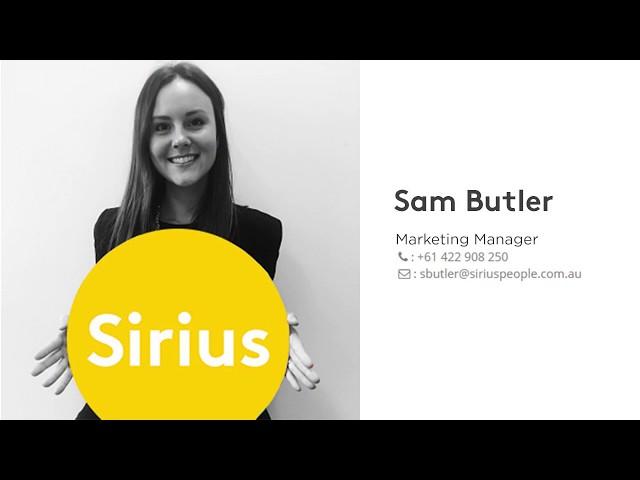 Meet Samantha Butler of Sirius People