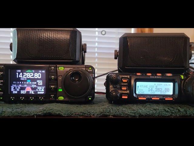 Icom IC-7000 vs Yaesu FT-857d  shootout