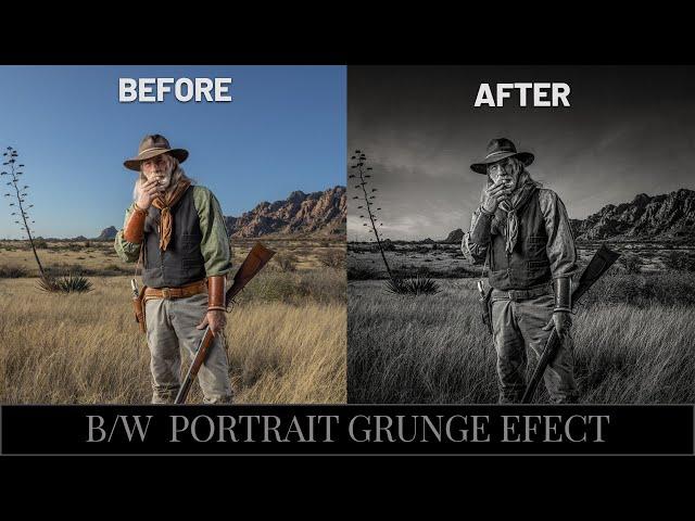 How to make a dramatic black & white portrait in Photoshop