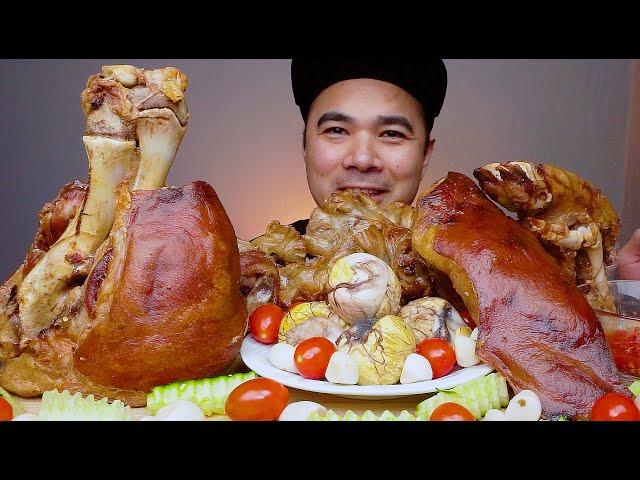 ROASTED BAKED PORK | LECHON YOBAB | CRISPY PATA | CHICHARON BULAKLAK | MUKBANG ASMR | ALFIE EATS