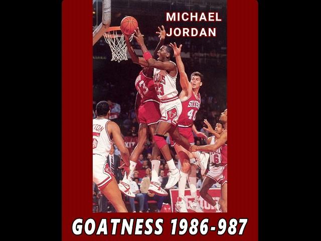 MICHAEL JORDAN GOATNESS 1986-1987 Season #nba #highlights #basketball #mj #goat #shorts #airjordan