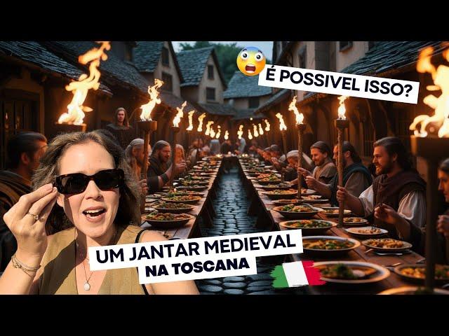 I attended a medieval dinner in Tuscany, Italy!  What an incredible experience!