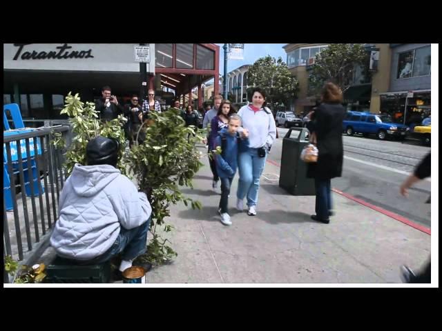 The World Famous Bushman of Fisherman's Wharf, San Francisco HD 1080