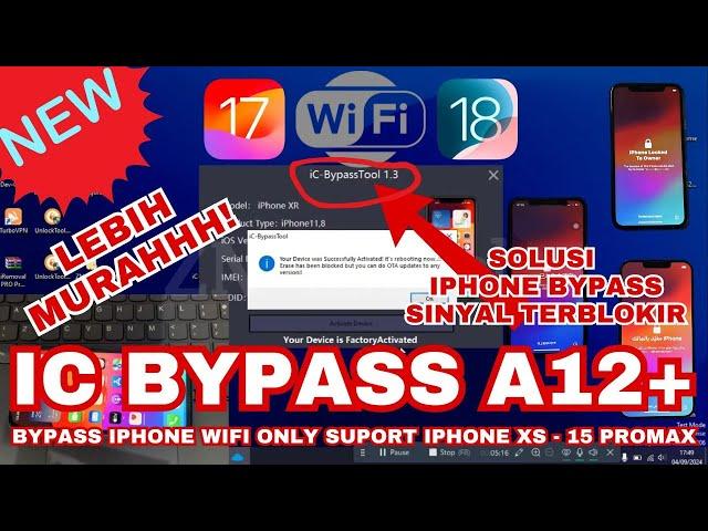 NEW IC BYPASS TOOL 1.3 BYPASS WIFI ONLY NO SIGNAL IPHONE XS -15 PRO MAX SUPORT IOS 17.6.1 AND UP