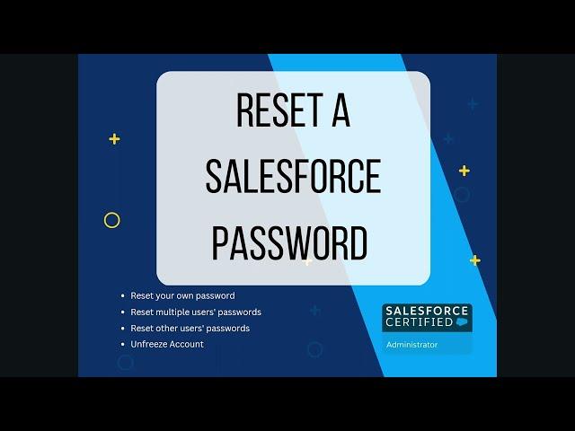 In 60 seconds, Reset a Salesforce Password! #SalesforcePasswordReset  #SalesforceTips