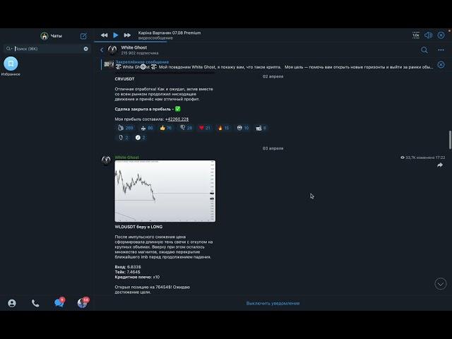 [КИНЕТ] Telegram White Ghost отзыв и проверка!