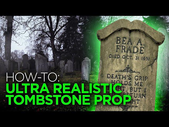 DIY ULTRA Realistic Halloween Tombstones!