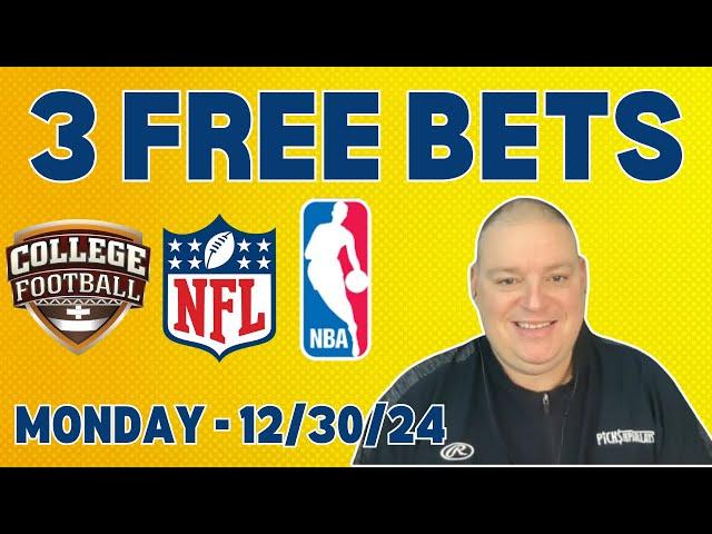 Monday 3 Free Picks & Betting Predictions - 12/30/24 l Craig's Picks & Predictions l #freebets