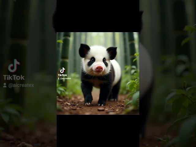 #fusion #fusionanimal #hibridos #hybrid #hybridanimals #ai #ia #fyp #foryou Fusion pig and panda