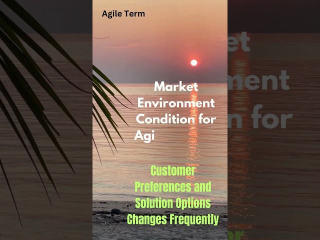 I learn agile. This short makes me understand about market environment in agile. #agile #shorts