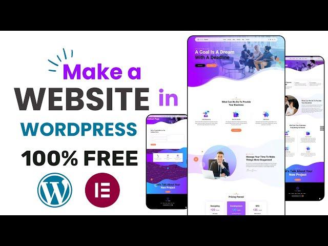 How to Make a FREE Wordpress Website 2024