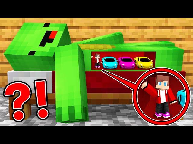 JJ Found a Tiny Garage Inside Mikey in Minecraft (Maizen)