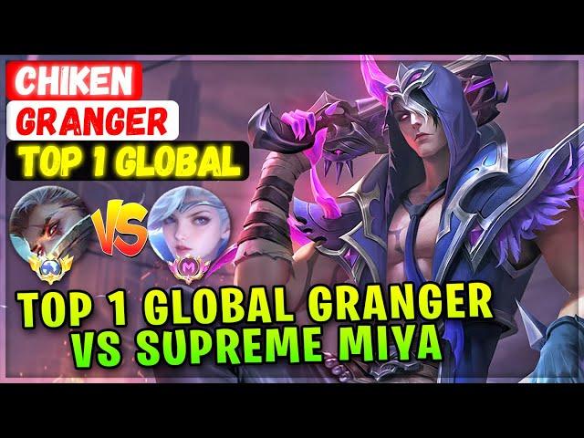 Top Global 1 Granger Vs Supreme Miya [ Top Global Granger ] Chiken - Mobile Legends Emblem And Build