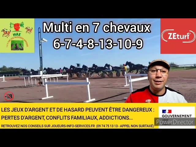 MAX 1-2-3 Turf vos pronostics hippiques du Mercredi 25 Septembre 2024 ‎@max1-2-3turfvospronosticsh2