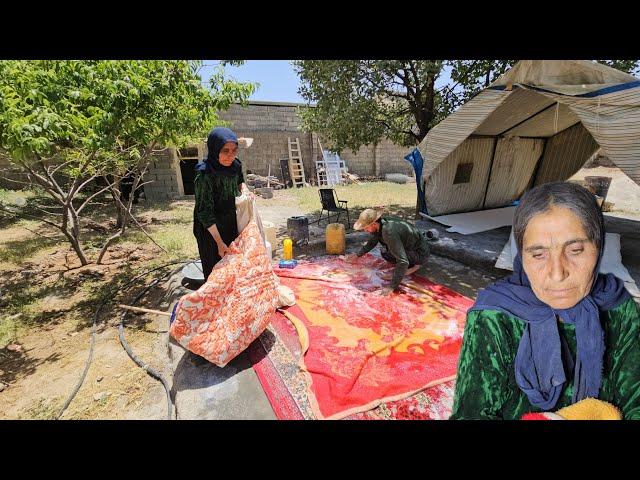 Grandma's garden life innovation: using spring water for washing