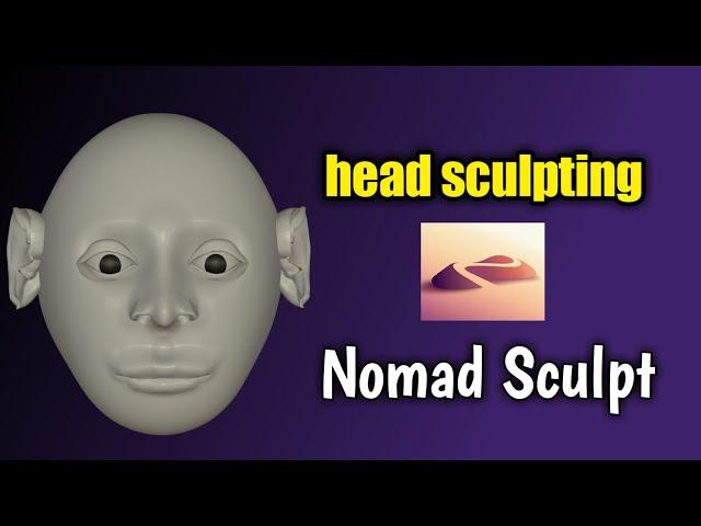 Nomad sculpt face timelapse part -1 || Loka Edit ||