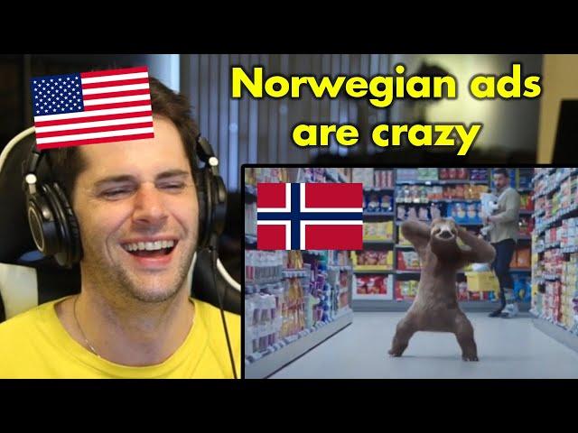 American Reacts to Hilarious Norwegian Commercials | #2