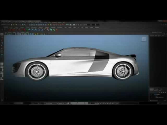 Maya modeling   audi  R8