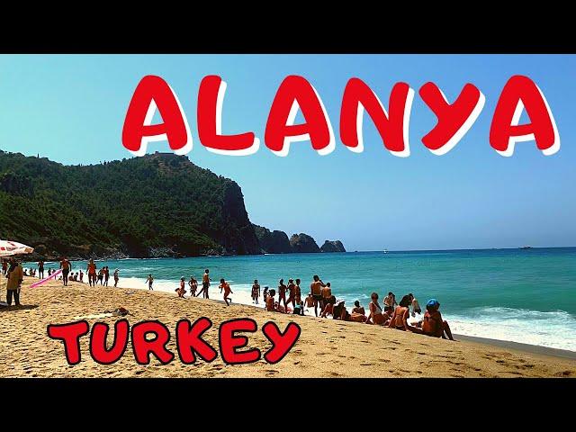 ALANYA City Tour TURKEY Cleopatra BEACH walking tour 4K VIDEO