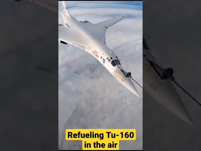 Refueling Tu 160 mid air. Aviation mania