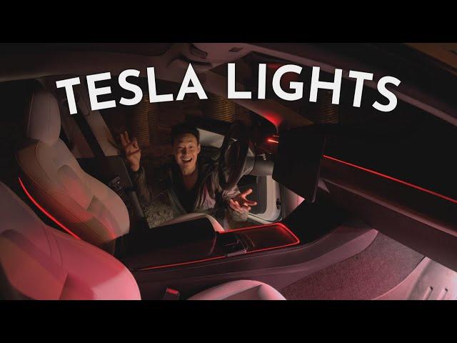 Best Aftermarket Interior Lights Upgrade for your TESLA (Nestour Neon Lights)