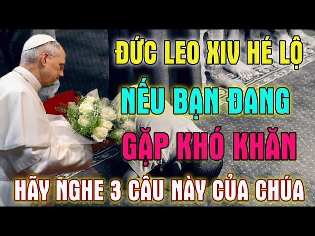ĐỨC GIÁO HOÀNG LEO XIV TIẾT LỘ: Nếu Cuộc Đời Bạn Đang Gặp Khó Khăn, Hãy Nghe 3 Câu Này Của Chúa!