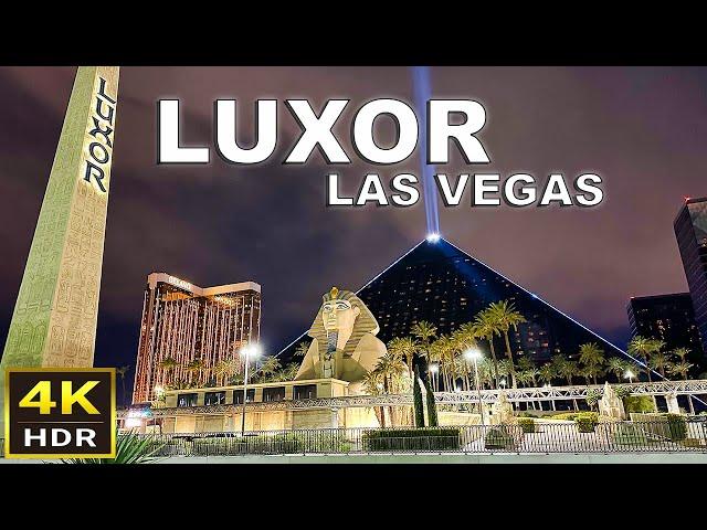 [4K HDR] Luxor Las Vegas Walking Tour | March 2024 | Las Vegas Strip