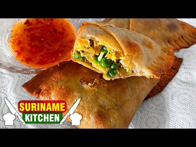 Surinaamse Samosa Pastei Recept | Surinamese Samosa Pie Recipe | Suriname Kitchen