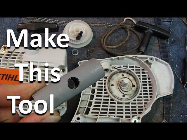 Rewind ANY Pull Start Spring. Make This Simple Tool.