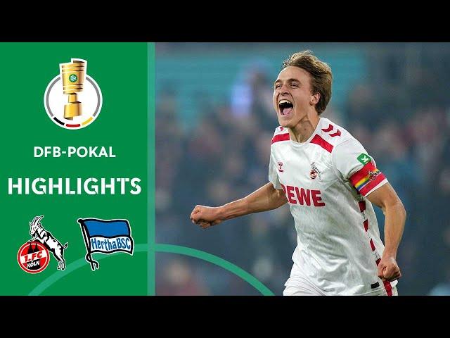 Last-Minute Elfmeter-Drama! 1. FC Köln - Hertha BSC 2:1 | Highlights | DFB-Pokal 2024/25