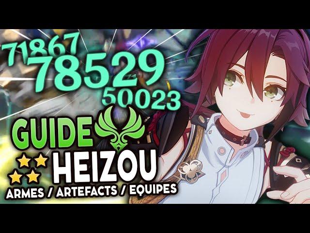 HEIZOU est EXPLOSIF ! Guide Artéfacts, Teams & Armes ! | Genshin Impact